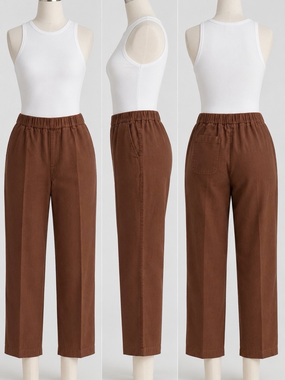 Quince European Linen pants. CHOCOLATE